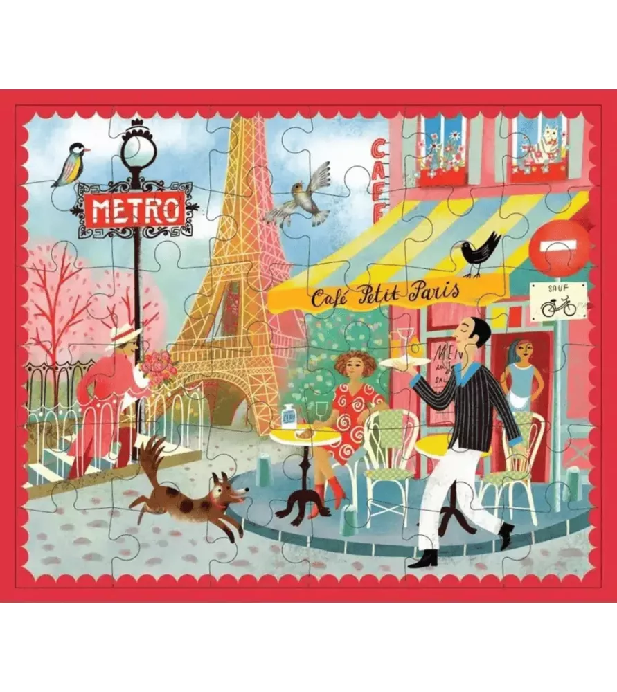 Puzzle Notre-Dame eeBoo 36 pièces mini puzzle Paris et Seine – chez Assemblez-Moi