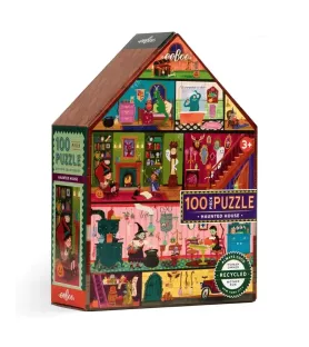 Puzzle Haunted House eeBoo 100 pièces maison hantée Halloween – chez Assemblez-Moi