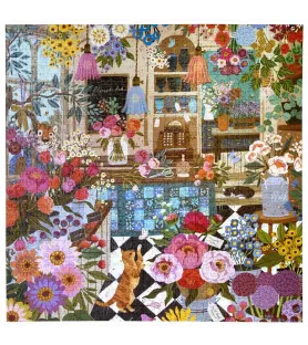 Puzzle English Flower Shop eeBoo 1000 pièces boutique de fleurs – chez Assemblez-Moi