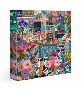 Puzzle English Flower Shop eeBoo 1000 pièces boutique de fleurs – chez Assemblez-Moi