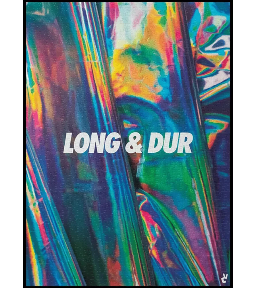 Puzzle Long & Dur Piece & Love – visuel iridescent multicolore, texte central – disponible à Langon