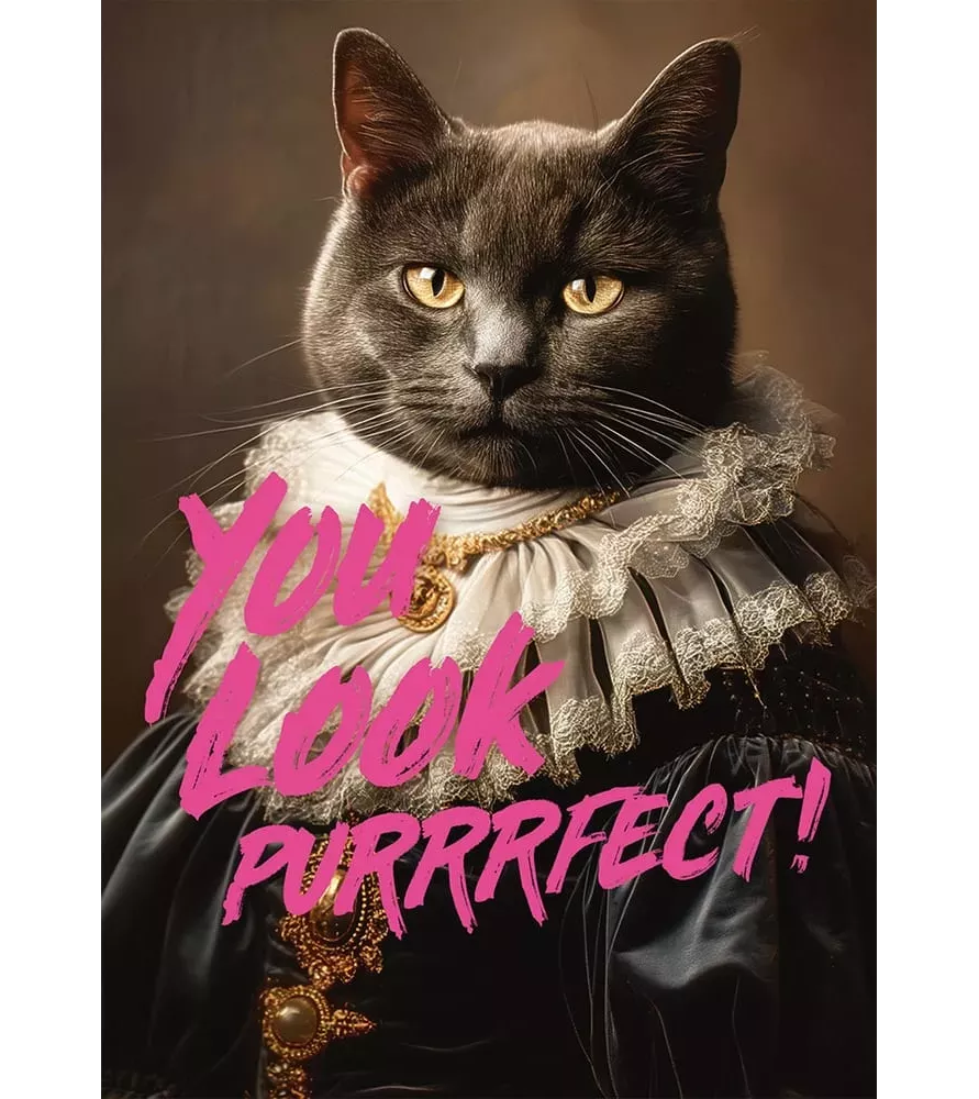 Puzzle You Look Purrfect Piatnik – portrait de chat élégant en costume renaissance – disponible à Langon