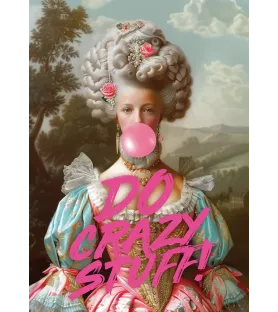 Puzzle Do Crazy Stuff Piatnik – portrait baroque avec bulle de chewing-gum rose – disponible à Langon