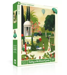 Puzzle Fainting in the Botanical Garden 1000 pièces New York Puzzle Company – jardin botanique illustré – chez Assemblez-Moi
