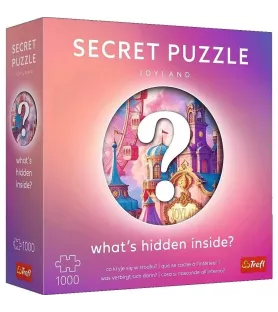 Puzzle Secret Puzzle Joyland Trefl – boîte mystère 1000 pièces aux tons roses et féeriques – disponible à Langon