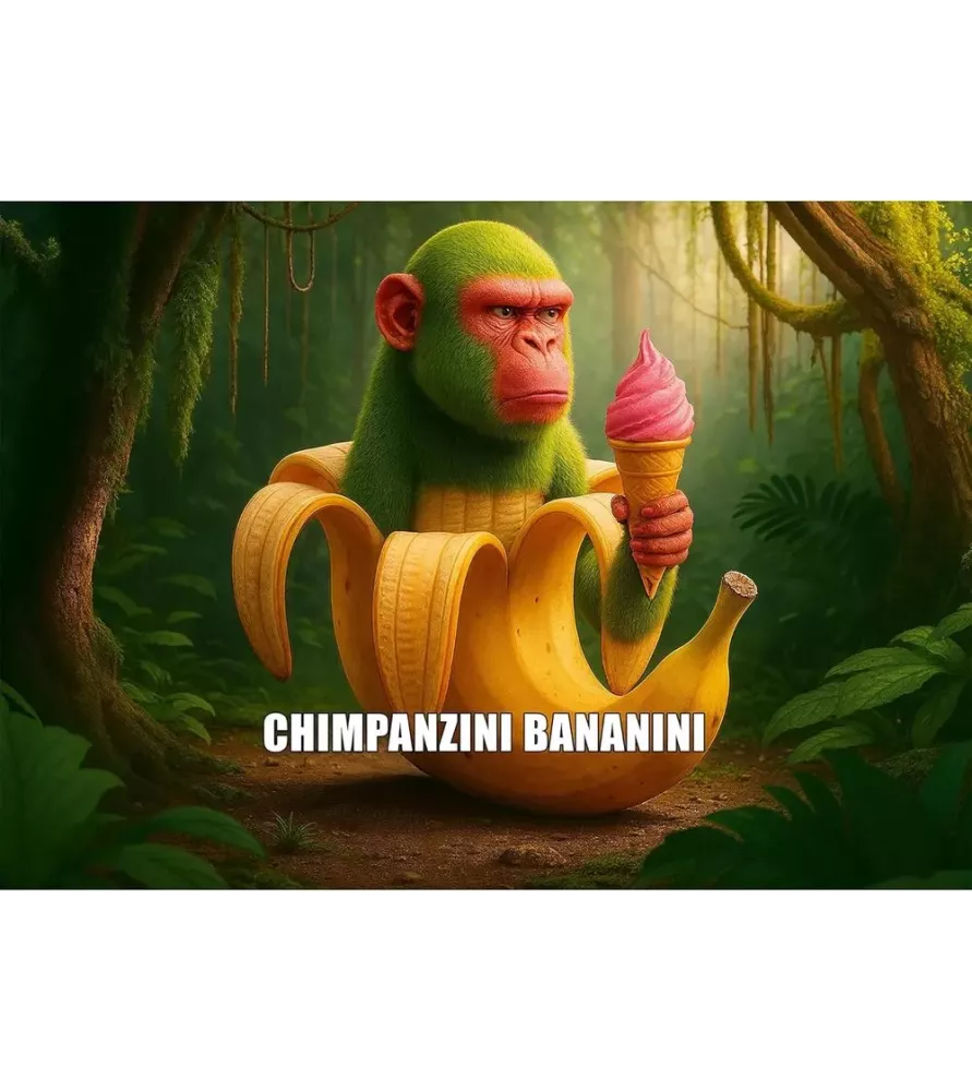 Puzzle BrainRots Chimpanzini Bananini Trefl – visuel décalé 200 pièces dans une jungle pop – disponible à Langon