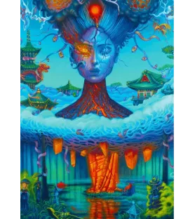 Puzzle Fuji Good Loot – visage onirique, dragon et temples fantastiques – disponible à Langon