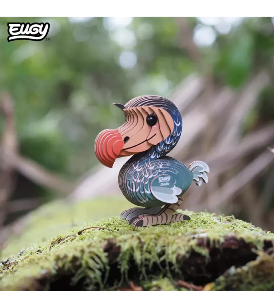 DIY Dodo EUGY – maquette 3D carton oiseau au grand bec orangé – chez Assemblez-Moi