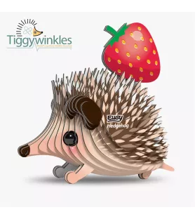 DIY Hérisson EUGY – maquette 3D carton hérisson avec fraise – chez Assemblez-Moi