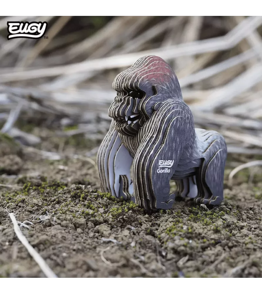 DIY Gorille EUGY – maquette 3D carton gorille au pelage réaliste – chez Assemblez-Moi