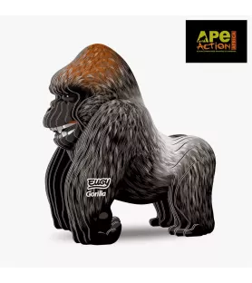 DIY Gorille EUGY – maquette 3D carton gorille au pelage réaliste – chez Assemblez-Moi