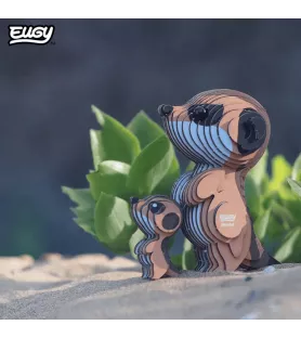 DIY Suricate EUGY – duo de suricates en maquette 3D carton – chez Assemblez-Moi