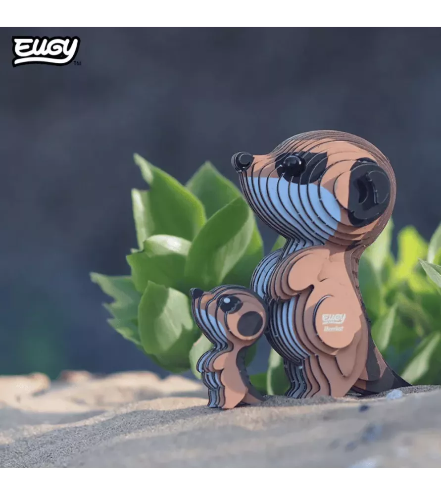 DIY Suricate EUGY – duo de suricates en maquette 3D carton – chez Assemblez-Moi