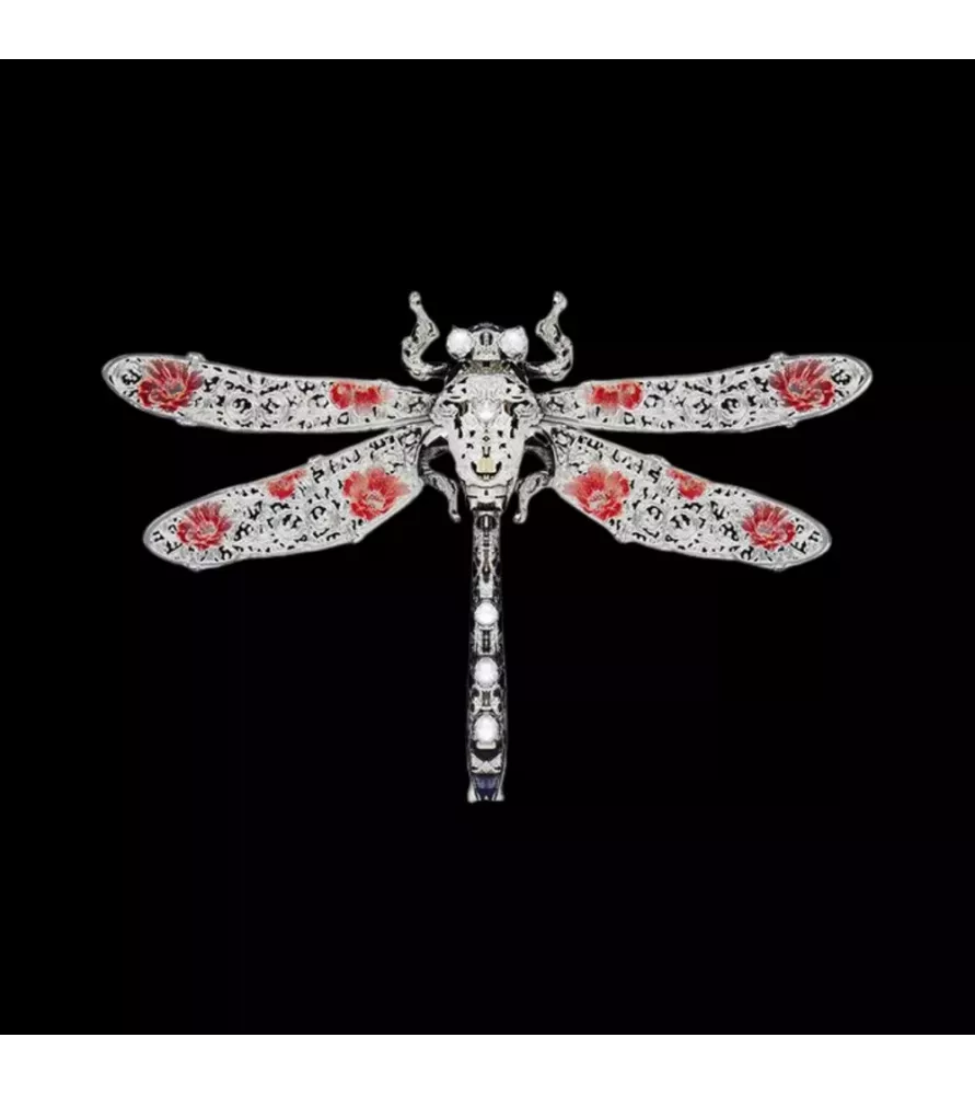Puzzle 3D métal Libellule Ambre Piececool – insecte décoratif aimanté chez Assemblez-Moi