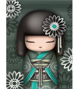 Diamond Painting Habit Asiatique Figured'Art – tableau à strass personnage kimono floral zen – chez Assemblez-Moi