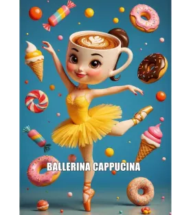Puzzle BrainRots Ballerina Cappuccina Trefl – visuel décalé 200 pièces avec danseuse tasse de café – disponible à Langon