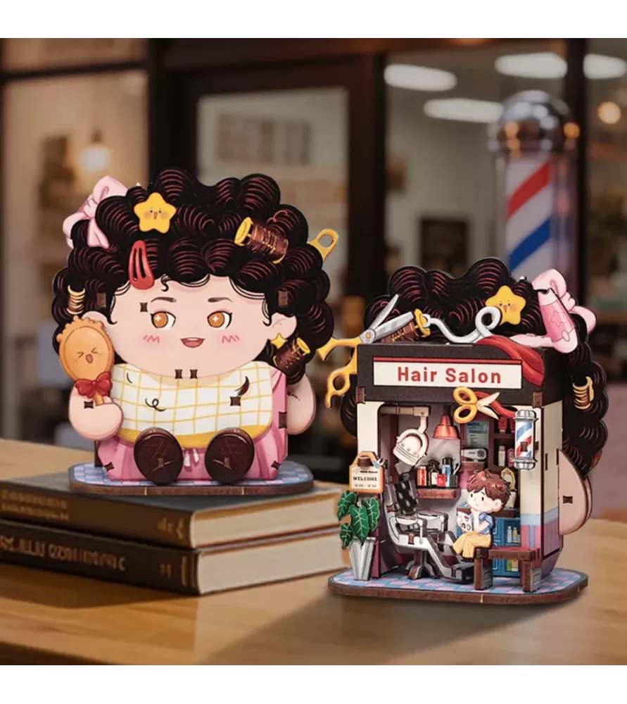 Talebox Hair Salon CWGA112 Cutebee – mini salon rétro pop double face – chez Assemblez-Moi