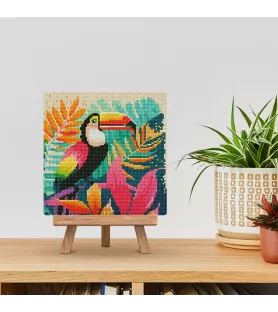 Diamond Painting Toucan Tropical Figured'Art – broderie diamant exotique – Assemblez-Moi