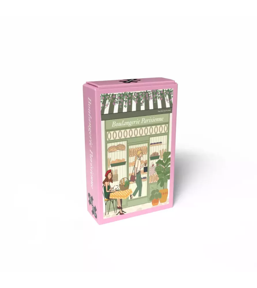 Mini Puzzle Boulangerie Parisienne 99 pièces – illustration boutique parisienne – chez Assemblez-Moi