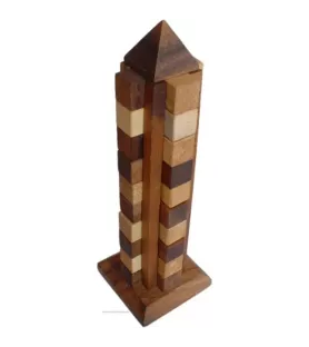 Tour de Hanoï Atelier Mikado avec 7 disques en bois – Assemblez-Moi à Langon