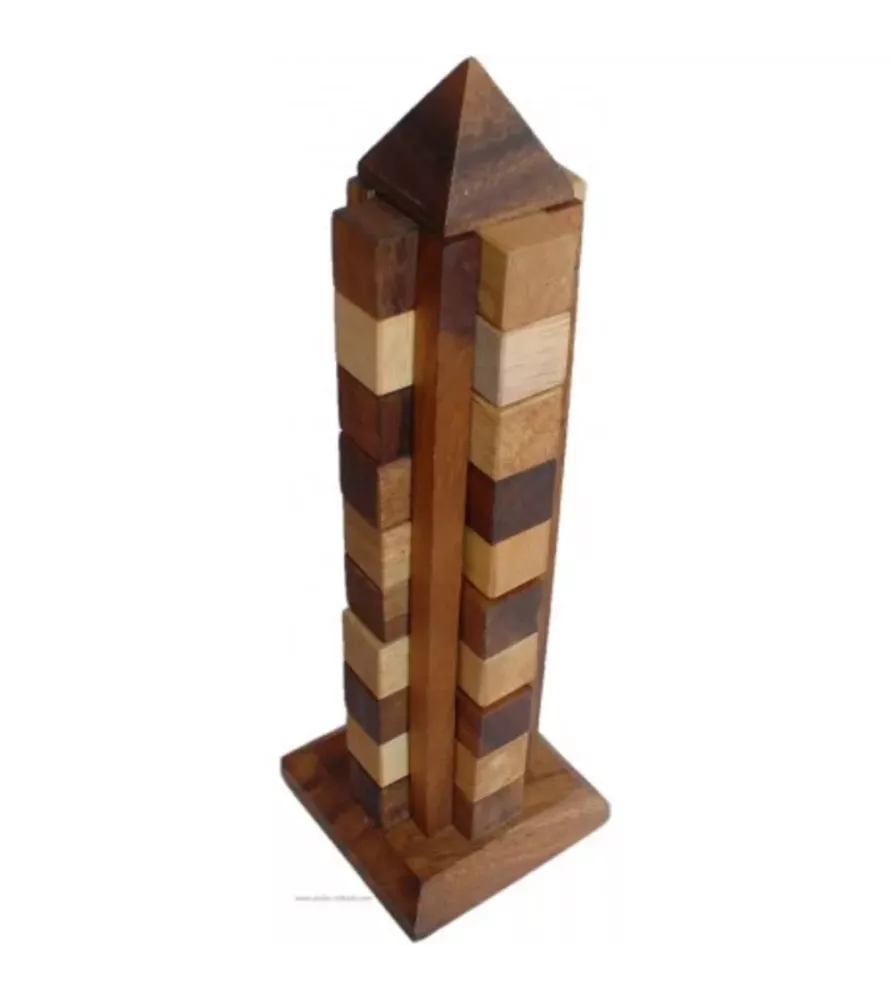 Tour de Hanoï Atelier Mikado avec 7 disques en bois – Assemblez-Moi à Langon