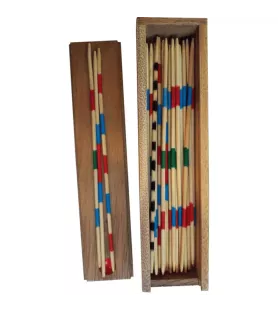 Mikado Atelier Mikado en coffret bois d'acacia – jeu d'adresse traditionnel – Assemblez-Moi à Langon