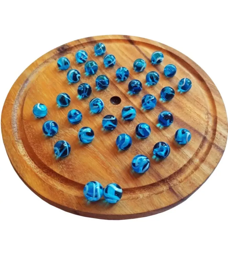 Solitaire Rond Grand Modèle Atelier Mikado avec billes en verre – Assemblez-Moi à Langon