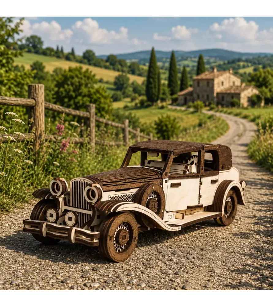 DIY Retro Car EWA Eco-Wood-Art – voiture rétro en bois à assembler chez Assemblez-Moi