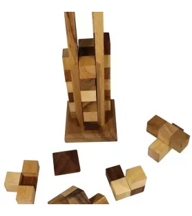 Tour de Hanoï Atelier Mikado avec 7 disques en bois – Assemblez-Moi à Langon