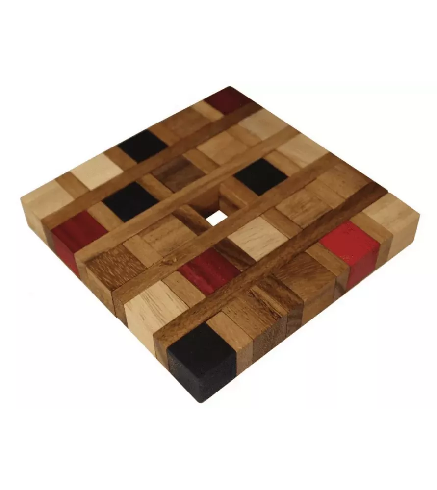Carré Royal Atelier Mikado – casse-tête géométrique en bois coloré – Assemblez-Moi à Langon
