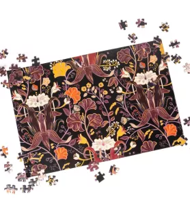 Puzzle Midnight Flora 1000 pièces Professor Puzzle – illustration florale sur fond sombre – chez Assemblez-Moi