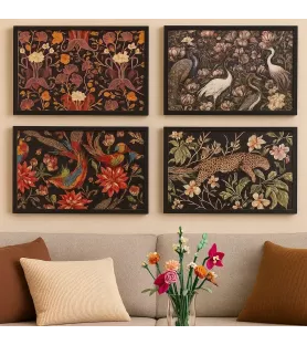 Puzzle Foiled Foliage 4 x 1000 pièces Professor Puzzle – collection nature avec finitions dorées – chez Assemblez-Moi