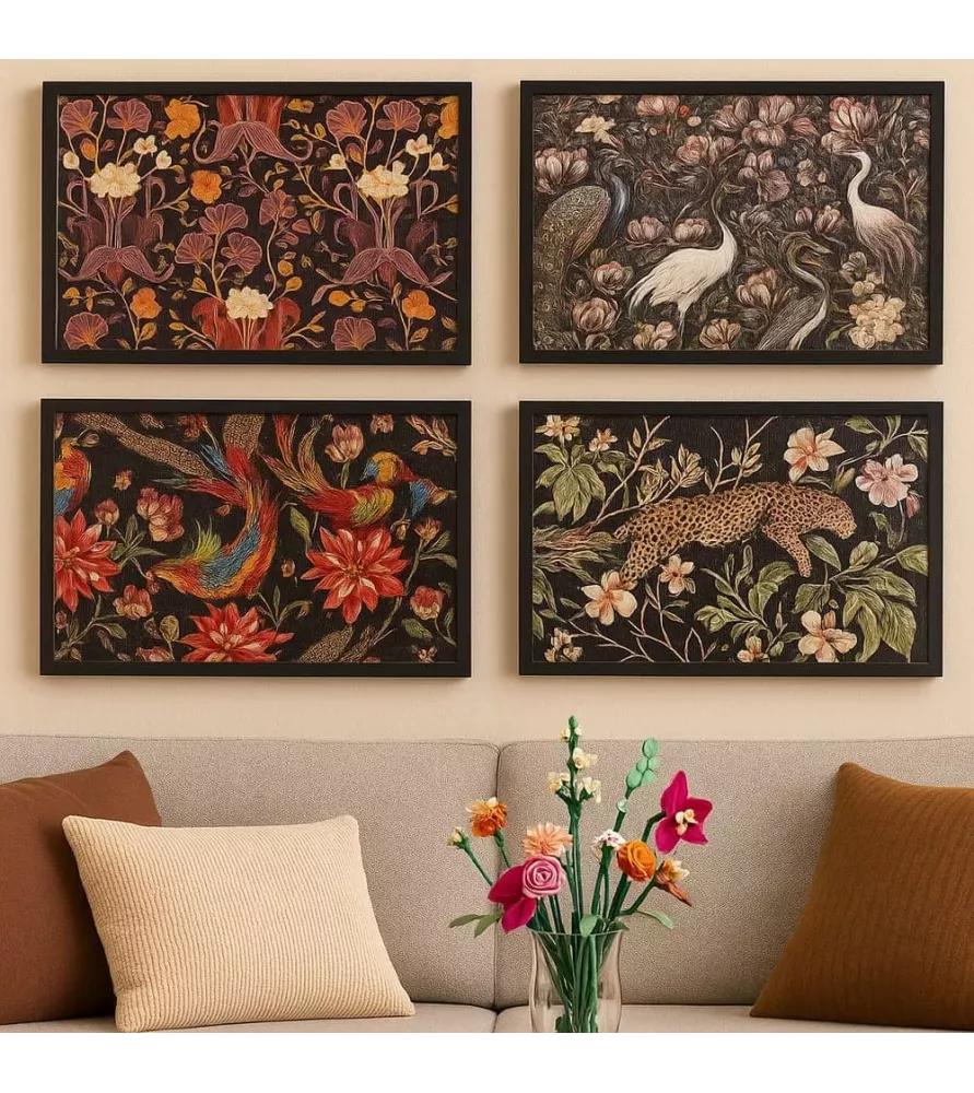 Puzzle Foiled Foliage 4 x 1000 pièces Professor Puzzle – collection nature avec finitions dorées – chez Assemblez-Moi