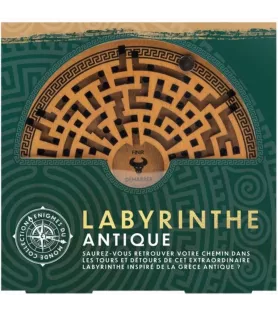 Labyrinthe Antique Professor Puzzle – casse-tête en bois double face inspiré du Minotaure – chez Assemblez-Moi à Langon