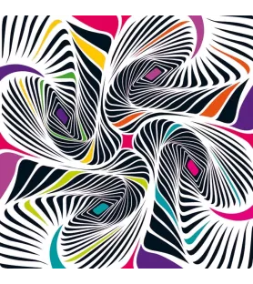 Puzzle Q7 Shake 2 –  71 pièces Curiosi – formes abstraites et lignes hypnotiques – chez Assemblez-Moi