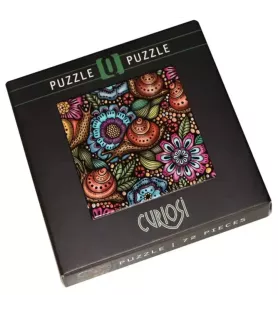 Puzzle Q Life 4 Curiosi 72 pièces avec fleurs et escargots graphiques chez Assemblez-Moi Langon