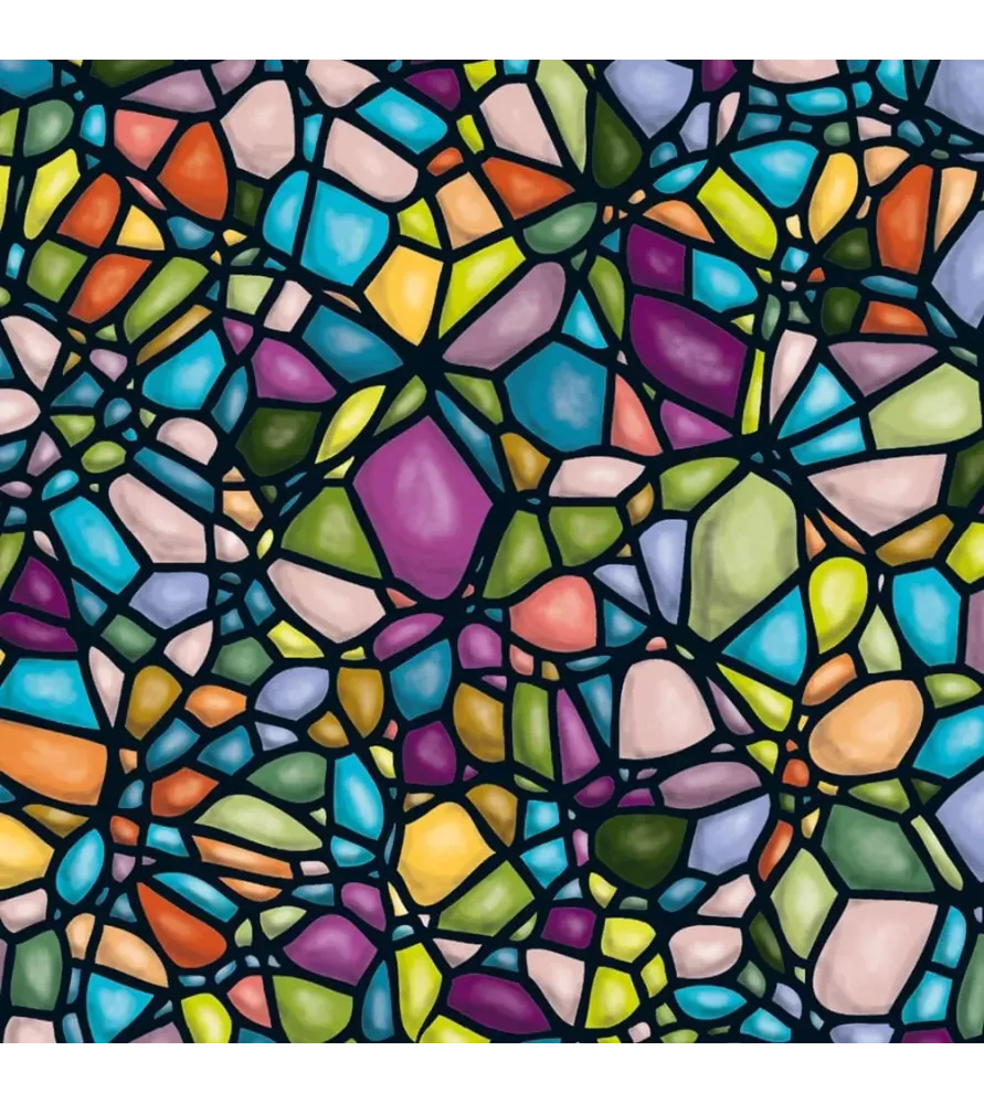 Puzzle Q Color Mix 4 Curiosi 72 pièces inspiré d'un vitrail coloré chez Assemblez-Moi Langon