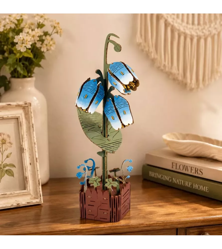 Fleur 3D Muguet Lily of the Valley Inspirebox en bois chez Assemblez-Moi Langon