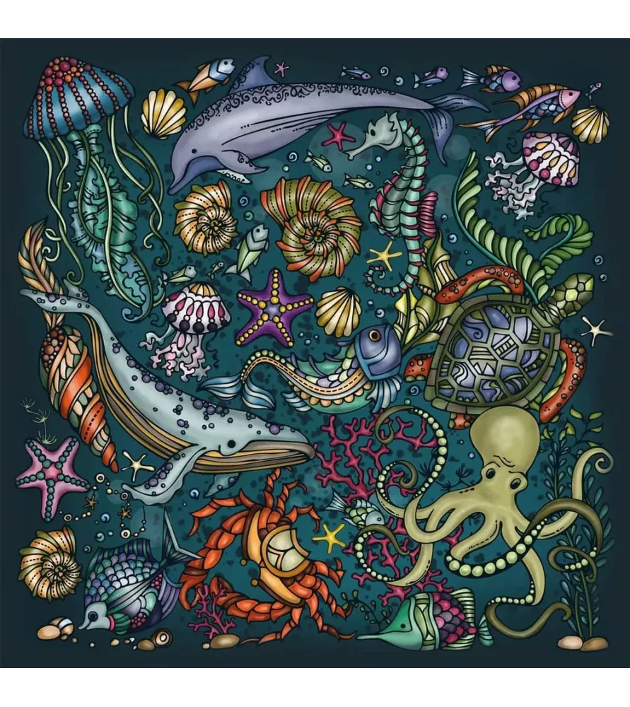 Puzzle Tiefsee Palapeli – animaux des fonds marins avec cadre intégré – chez Assemblez-Moi