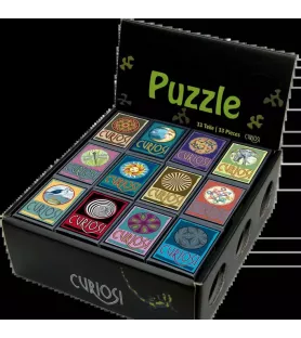 Boîte Mini Puzzles Picoli Curiosi – collection de 12 puzzles ronds de 33 pièces – chez Assemblez-Moi