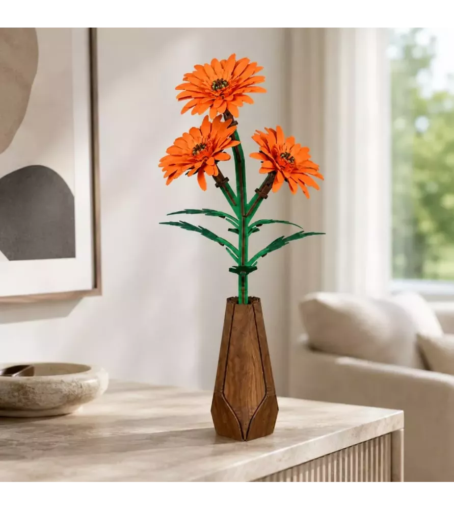 DIY Gerbera Cutebee – fleur en bois décorative à assembler – chez Assemblez-Moi