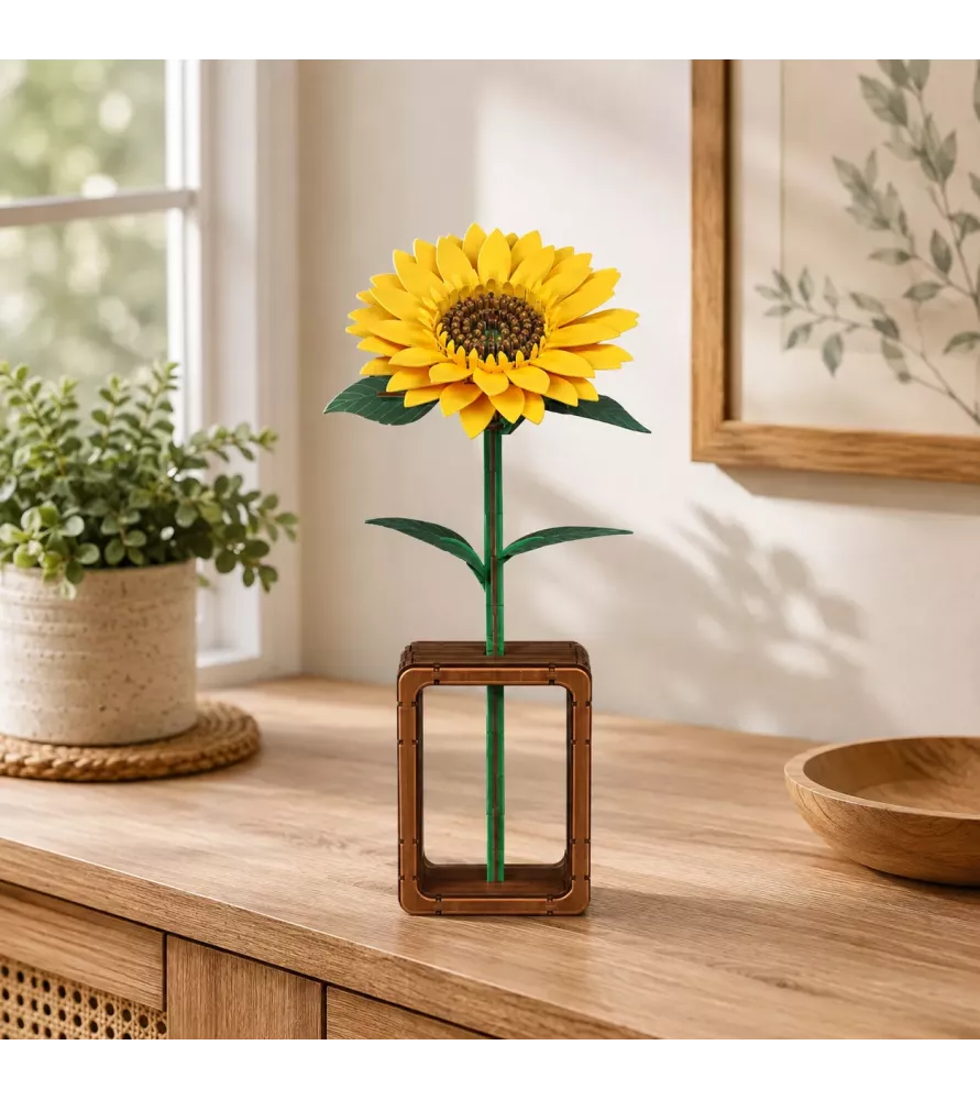 DIY Tournesol Cutebee – fleur jaune en bois à assembler – chez Assemblez-Moi