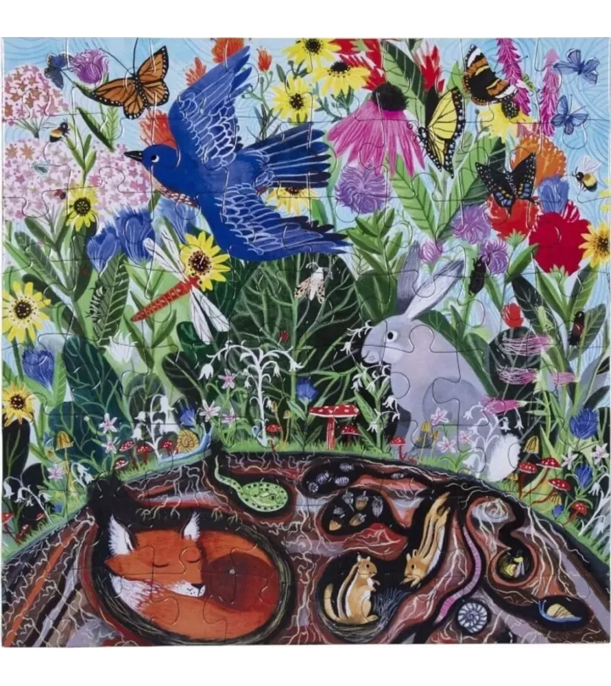 Puzzle Wild Things 64 pièces eeBoo animaux et nature chez Assemblez-Moi Langon