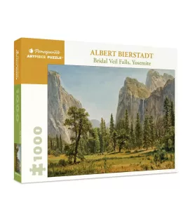 Puzzle Bridal Veil Falls 1000 pièces Pomegranate – vallée de Yosemite et cascade d’Albert Bierstadt – chez Assemblez-Moi
