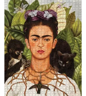 Puzzle Autoportrait au collier d’épines et colibri 1000 pièces Pomegranate – œuvre de Frida Kahlo – chez Assemblez-Moi
