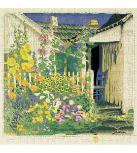 Puzzle Le jardin de Grand-mère Battin 300 pièces Pomegranate – jardin fleuri de Gustave Baumann – chez Assemblez-Moi