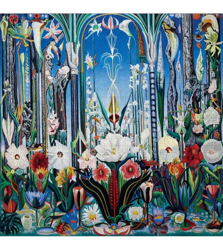Puzzle Fleurs, Italie 1000 pièces Pomegranate – composition florale colorée de Joseph Stella – chez Assemblez-Moi