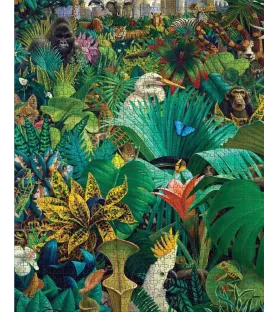 Puzzle City Limits 1000 pièces Pomegranate – jungle foisonnante et animaux de Charles Lynn Bragg – chez Assemblez-Moi