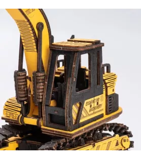DIY Excavator ROKR – excavatrice 3D en bois articulée – chez Assemblez-Moi