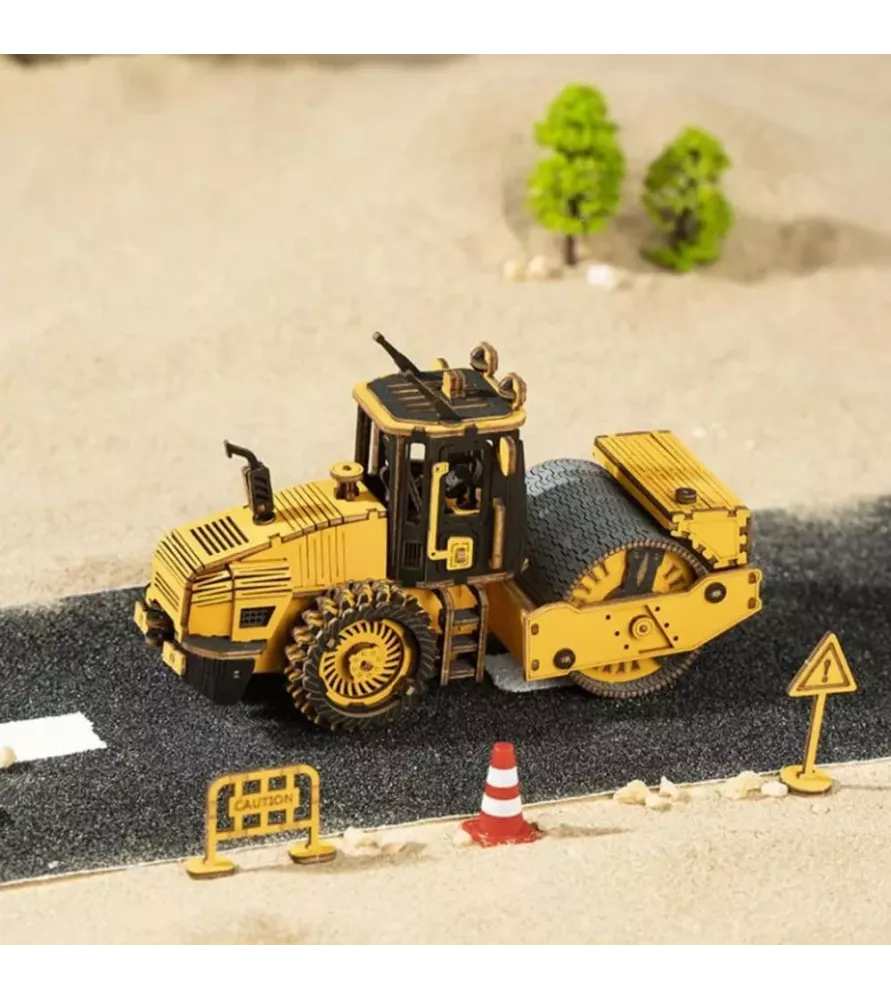DIY Road Roller ROKR – rouleau compresseur 3D en bois à assembler – chez Assemblez-Moi